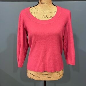 New York & Company Dark Pink Sweater Large